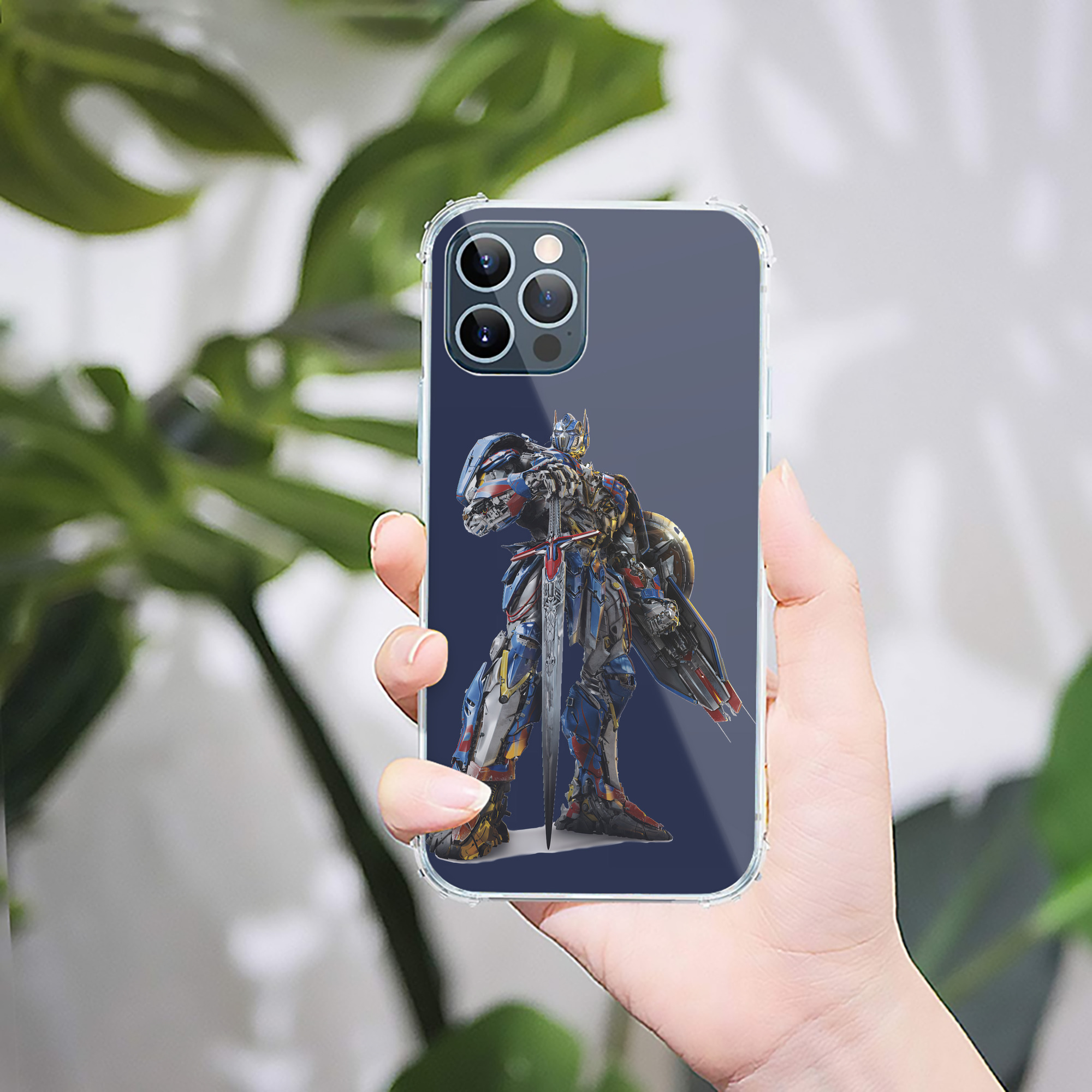 （画像用） Transformers トランスフォーマー 【iPhone 12シリーズ対応】透明スマホケース（クリアソフトケース）